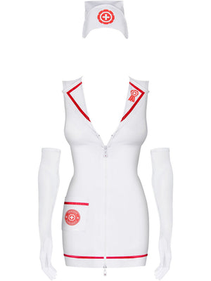 Costum Asistenta Obsessive Emergency Dress + Stetoscop